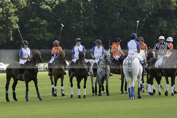 Cowdray Vikings v Los Hamblinos in the Bloom British Ladies Open Championship polo match 2013.07.20
