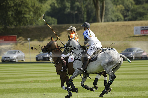 Cowdray Vikings v Los Hamblinos in the Bloom British Ladies Open Championship polo match 2013.07.20