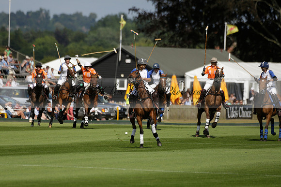 Cowdray Vikings v Los Hamblinos in the Bloom British Ladies Open Championship polo match 2013.07.20