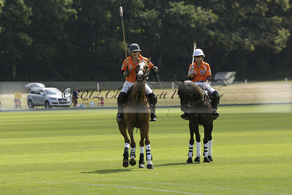 Cowdray Vikings v Los Hamblinos in the Bloom British Ladies Open Championship polo match 2013.07.20
