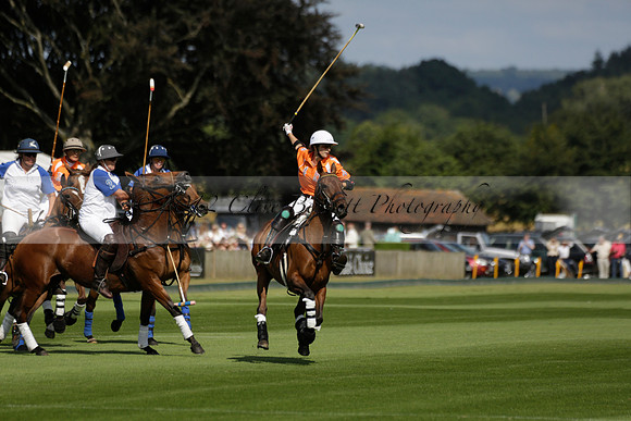 Cowdray Vikings v Los Hamblinos in the Bloom British Ladies Open Championship polo match 2013.07.20