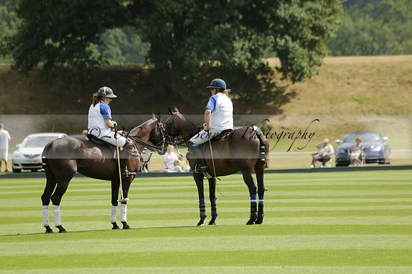 Cowdray Vikings v Los Hamblinos in the Bloom British Ladies Open Championship polo match 2013.07.20