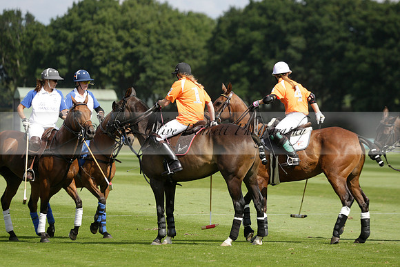 Cowdray Vikings v Los Hamblinos in the Bloom British Ladies Open Championship polo match 2013.07.20