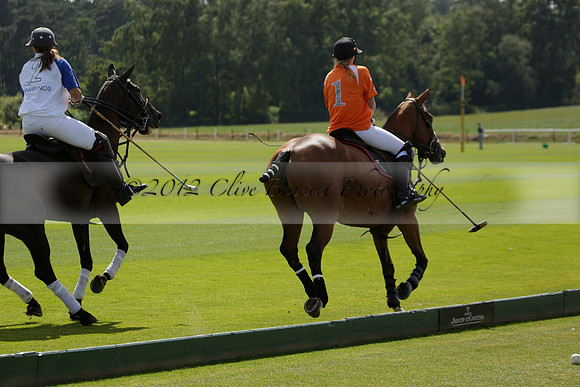 Cowdray Vikings v Los Hamblinos in the Bloom British Ladies Open Championship polo match 2013.07.20