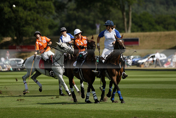 Cowdray Vikings v Los Hamblinos in the Bloom British Ladies Open Championship polo match 2013.07.20