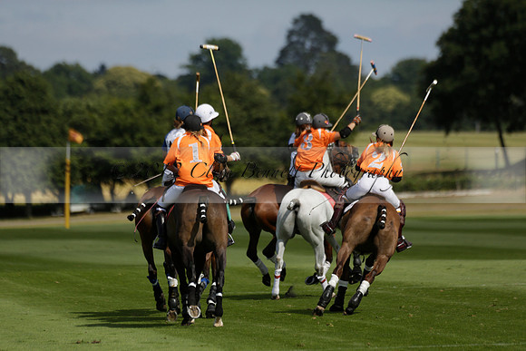Cowdray Vikings v Los Hamblinos in the Bloom British Ladies Open Championship polo match 2013.07.20