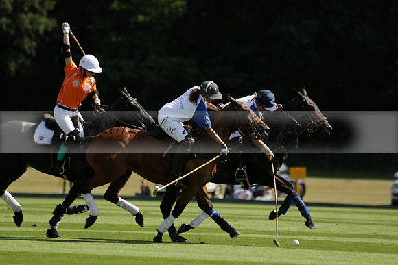 Cowdray Vikings v Los Hamblinos in the Bloom British Ladies Open Championship polo match 2013.07.20