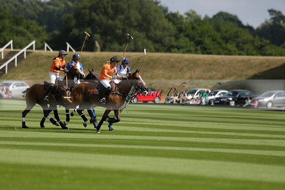 Cowdray Vikings v Los Hamblinos in the Bloom British Ladies Open Championship polo match 2013.07.20