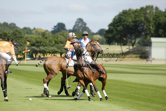 Cowdray Vikings v Los Hamblinos in the Bloom British Ladies Open Championship polo match 2013.07.20