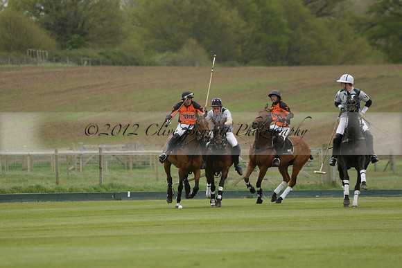 Four Quarters Orange v Ferne Park  in a Dollar Cup Polo match 2013.05.13