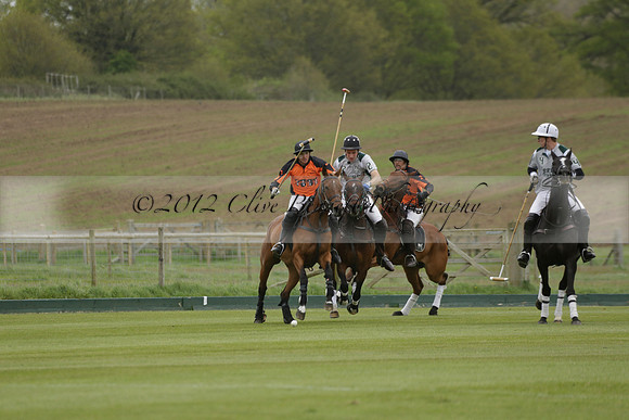 Four Quarters Orange v Ferne Park  in a Dollar Cup Polo match 2013.05.13