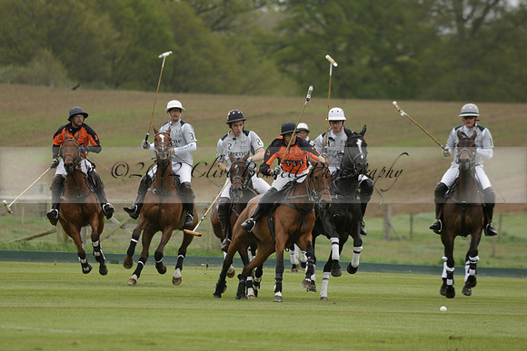 Four Quarters Orange v Ferne Park  in a Dollar Cup Polo match 2013.05.13