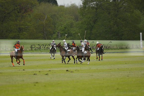 Four Quarters Orange v Ferne Park  in a Dollar Cup Polo match 2013.05.13
