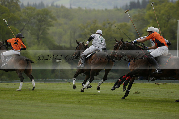 Four Quarters Orange v Ferne Park  in a Dollar Cup Polo match 2013.05.13