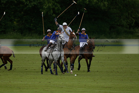Burningfold v Combe Place in a June 4 Goal Cup polo match 2013.06.11