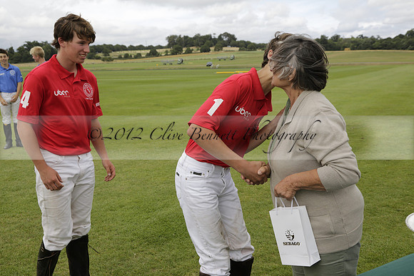 The Colts Cup presentation at Cowdray Park Polo Club on Lawns 2 on Thursday 15 August 2013 2013.08.15