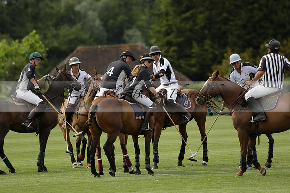 Beau Design v Boscom in an August Rother Cup 4 goal polo match at Cowdray Park Polo Club on Wednesday 07 August 2013