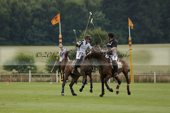Beau Design v Boscom in an August Rother Cup 4 goal polo match at Cowdray Park Polo Club on Wednesday 07 August 2013