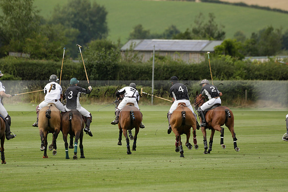 Beau Design v Boscom in an August Rother Cup 4 goal polo match at Cowdray Park Polo Club on Wednesday 07 August 2013