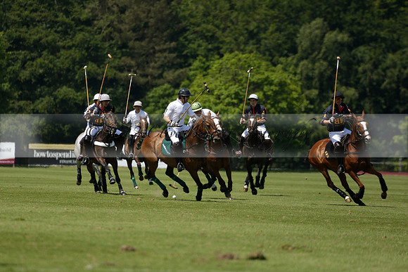 Black Bears v Salkeld in a Cartier Queens Cup polo match 2013.06.05