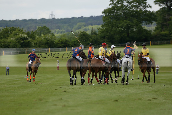 Las Estrellas v Four Quarters Blue in the final of the Jubilee Cup Polo match 2013.06.02