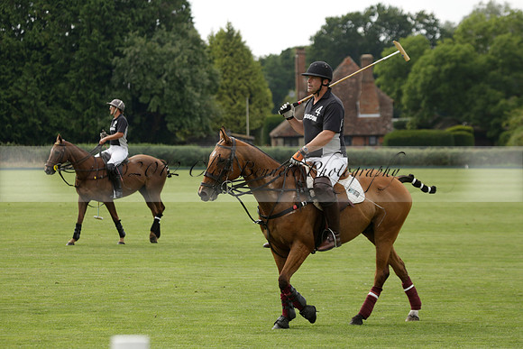 Beau Design v Boscom in an August Rother Cup 4 goal polo match at Cowdray Park Polo Club on Wednesday 07 August 2013