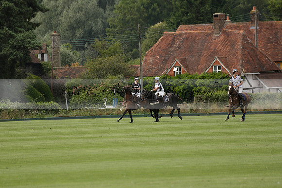 Beau Design v Boscom in an August Rother Cup 4 goal polo match at Cowdray Park Polo Club on Wednesday 07 August 2013