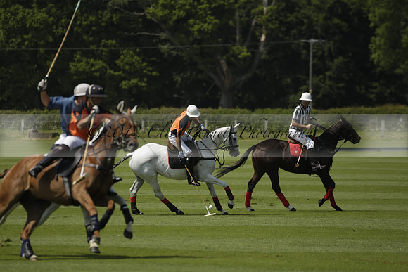 Four Quarters Orange v Montana in a Cicero Cup Polo match 2013.06.06
