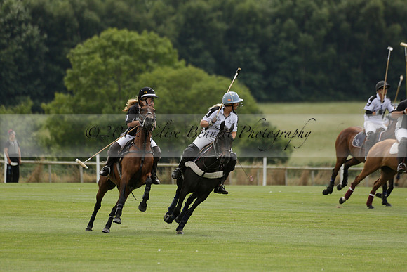 Beau Design v Boscom in an August Rother Cup 4 goal polo match at Cowdray Park Polo Club on Wednesday 07 August 2013