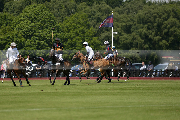 Black Bears v Salkeld in a Cartier Queens Cup polo match 2013.06.05