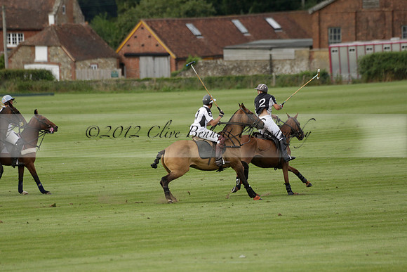 Beau Design v Boscom in an August Rother Cup 4 goal polo match at Cowdray Park Polo Club on Wednesday 07 August 2013