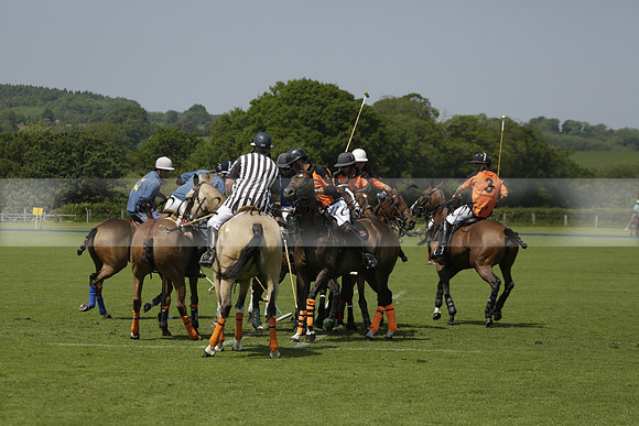Four Quarters Orange v Montana in a Cicero Cup Polo match 2013.06.06