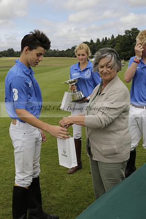 The Colts Cup presentation at Cowdray Park Polo Club on Lawns 2 on Thursday 15 August 2013 2013.08.15