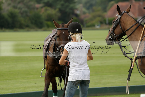 Beau Design v Boscom in an August Rother Cup 4 goal polo match at Cowdray Park Polo Club on Wednesday 07 August 2013