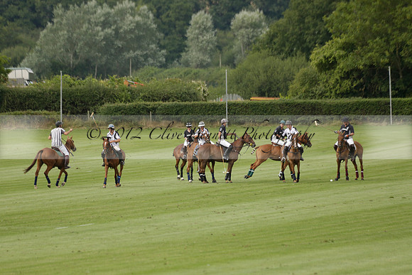 Beau Design v Boscom in an August Rother Cup 4 goal polo match at Cowdray Park Polo Club on Wednesday 07 August 2013