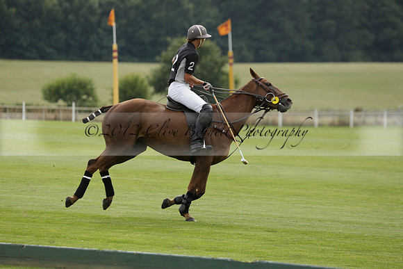 Beau Design v Boscom in an August Rother Cup 4 goal polo match at Cowdray Park Polo Club on Wednesday 07 August 2013