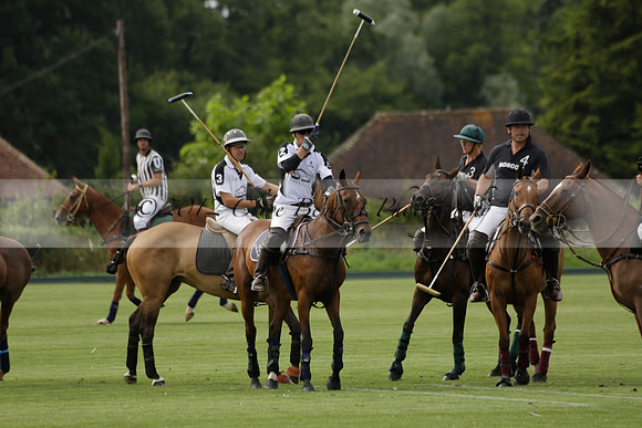 Beau Design v Boscom in an August Rother Cup 4 goal polo match at Cowdray Park Polo Club on Wednesday 07 August 2013
