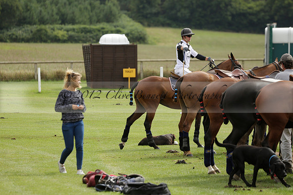 Beau Design v Boscom in an August Rother Cup 4 goal polo match at Cowdray Park Polo Club on Wednesday 07 August 2013