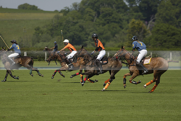 Four Quarters Orange v Montana in a Cicero Cup Polo match 2013.06.06