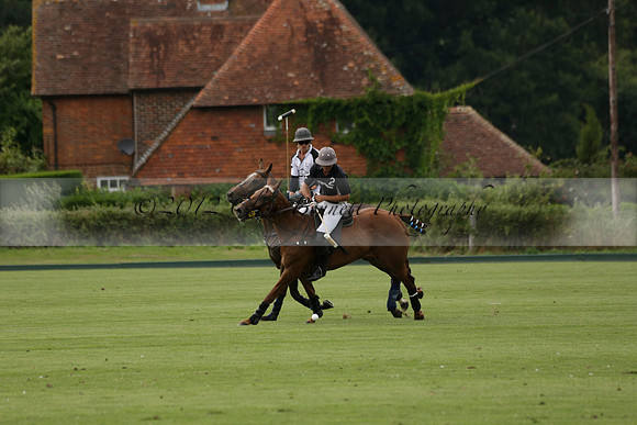 Beau Design v Boscom in an August Rother Cup 4 goal polo match at Cowdray Park Polo Club on Wednesday 07 August 2013