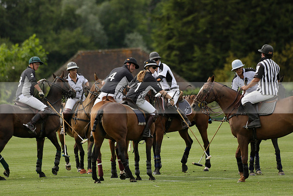 Beau Design v Boscom in an August Rother Cup 4 goal polo match at Cowdray Park Polo Club on Wednesday 07 August 2013
