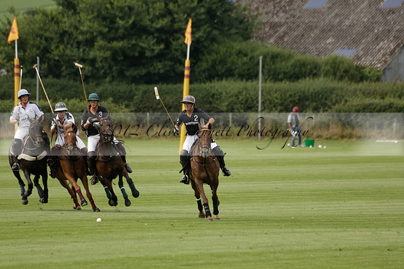 Beau Design v Boscom in an August Rother Cup 4 goal polo match at Cowdray Park Polo Club on Wednesday 07 August 2013