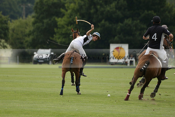 Beau Design v Boscom in an August Rother Cup 4 goal polo match at Cowdray Park Polo Club on Wednesday 07 August 2013