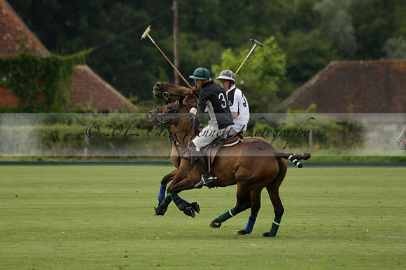 Beau Design v Boscom in an August Rother Cup 4 goal polo match at Cowdray Park Polo Club on Wednesday 07 August 2013