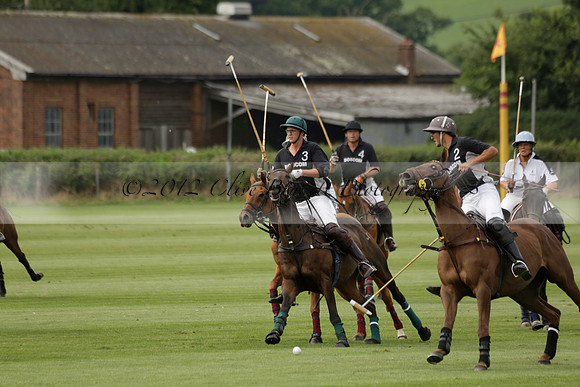Beau Design v Boscom in an August Rother Cup 4 goal polo match at Cowdray Park Polo Club on Wednesday 07 August 2013