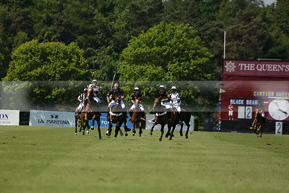 Black Bears v Salkeld in a Cartier Queens Cup polo match 2013.06.05