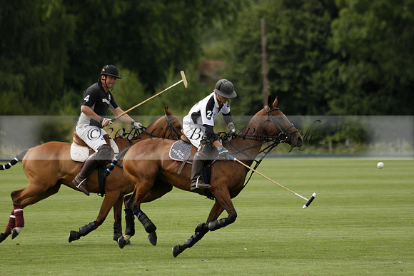 Beau Design v Boscom in an August Rother Cup 4 goal polo match at Cowdray Park Polo Club on Wednesday 07 August 2013