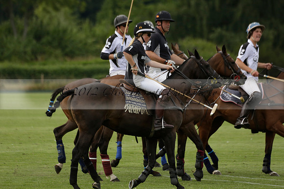 Beau Design v Boscom in an August Rother Cup 4 goal polo match at Cowdray Park Polo Club on Wednesday 07 August 2013