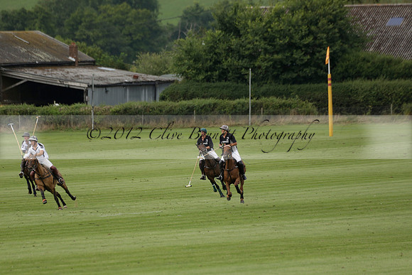 Beau Design v Boscom in an August Rother Cup 4 goal polo match at Cowdray Park Polo Club on Wednesday 07 August 2013