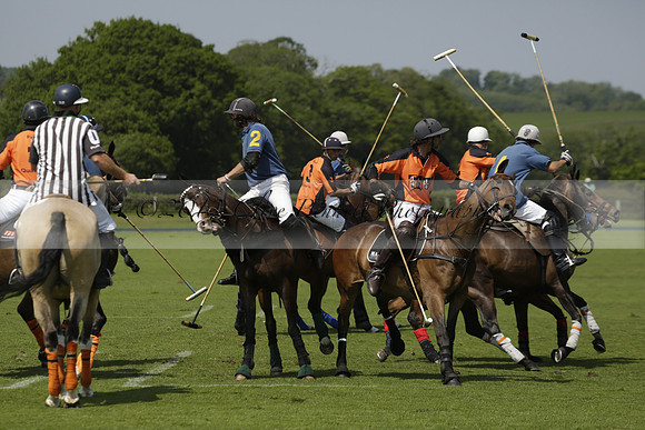 Four Quarters Orange v Montana in a Cicero Cup Polo match 2013.06.06